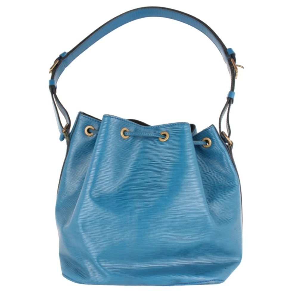 LOUIS VUITTON BLUE TOLDEO EPI NOE DRAWSTRING BUCKET BAG - Picture 1 of 9